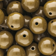 16 mm DQ acryl kralen shiny Wood thrush brown 17-1129 TCX