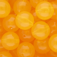 18 mm DQ&reg; acryl kralen shiny Warm yellow