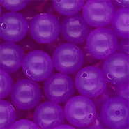 14 mm DQ&reg; acryl kralen shiny Purple