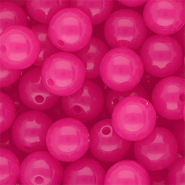 14 mm DQ&reg; acryl kralen shiny Magenta pink