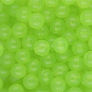 10 mm DQ&reg; acryl kralen shiny Light green