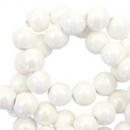 Kralen keramiek 6mm White
