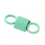 Gekleurde onderdelen spiraalveer connector Mint green