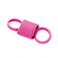 Gekleurde onderdelen spiraalveer connector Dark pink