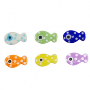 Kralen keramiek vis Multicolour