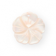 Schelp hanger bloem Peach pink