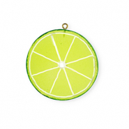Statement hangers schijfje limoen Lime green-green-white