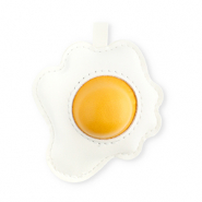 Statement hangers gebakken ei White-warm yellow