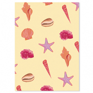 BY31® Sieraden kaartjes zeeleven Yellow-pink-purple