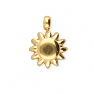 BY31® Roestvrij stalen (RVS) Stainless steel bedels zon Gold