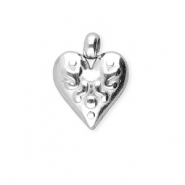 BY31® Roestvrij stalen (RVS) Stainless steel bedels hart Gold