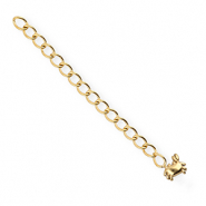 BY31® Roestvrij stalen (RVS) stainless steel onderdelen verlengketting set krab Gold