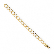 BY31® Roestvrij stalen (RVS) stainless steel onderdelen verlengketting set vis Gold