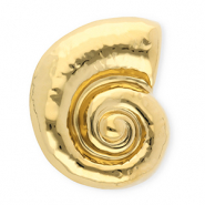 Roestvrij stalen (RVS) Stainless steel statement broches slak Gold