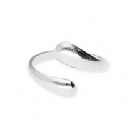 Roestvrij stalen (RVS) Stainless steel ringen druppels Silver
