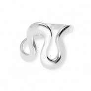 Roestvrij stalen (RVS) Stainless steel ringen golvend Silver