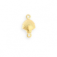 Roestvrij stalen (RVS) Stainless steel onderdelen tussenstuk schelp Gold