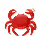 Bedels metaal krab Gold-red
