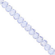 Top Facet kralen 6x5mm disc Blue