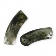 Acryl kralen tube Marble greige
