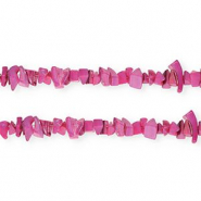 Schelp kralen chipstone Magenta purple