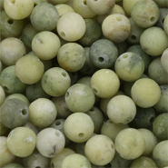 Natuursteen kralen serpentijn 6mm mat Olive green