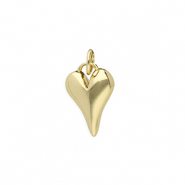 Brass TQ metaal bedels hart Gold