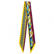 Bandana sjaal met paarden Yellow-dark blue-red