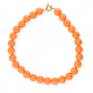 BY31&reg; 16mm acryl kralenkettingen shiny Orange peel 116-1359 TCX-gold
