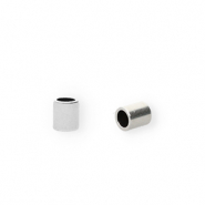 Eindkapjes DQ metaal (Ø2.5mm) Antiek zilver (Nikkelvrij)