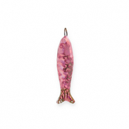DQ&reg; Grieks keramiek hangers sardine Orchid pink-vintage berry
