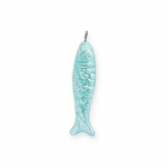 DQ&reg; Grieks keramiek hangers sardine Turquoise blue