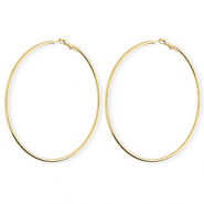 Roestvrij stalen (RVS) Stainless steel oorbellen&nbsp;/&nbsp;creolen Gold