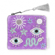 BY31® Etui mystiek Purple-white-turquoise blue-silver