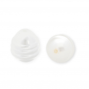 Imitatie zoetwaterparels ei-vormig White