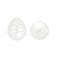 Imitatie zoetwaterparels ei-vormig White