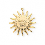 BY31&reg; Eco-brass metaal bedels zon Dolce vita"" Gold