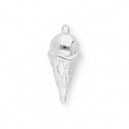 BY31&reg; Eco-brass metaal bedels ijsje Silver