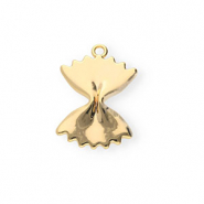 BY31&reg; Eco-brass metaal bedels farfalle pasta Gold