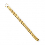 BY31® Roestvrij stalen (RVS) Stainless steel jasseron bedels snake Gold