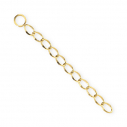 BY31® Roestvrij stalen (RVS) Stainless steel jasseron bedels gourmetschakel Gold