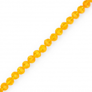 Top Facet kralen rond 4 mm Orange