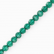 Top Facet kralen rond 8 mm Teal green