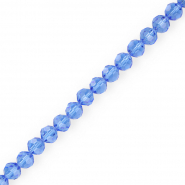 Top Facet kralen rond 6 mm Sky blue