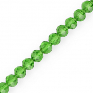Top Facet kralen rond 8 mm Grass green