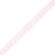 Top Facet kralen rond 4 mm Light pink