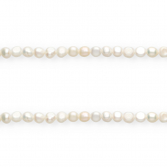 Imperfecte zoetwaterparels nugget ovaal 6-7mm Natural white