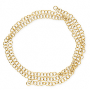 Roestvrij stalen (RVS) stainless steel onderdelen buigring 7mm Goud