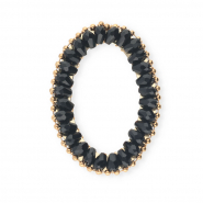 Top facet hangers ovaal Black-gold