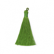 Kwastjes 8 cm Olive green